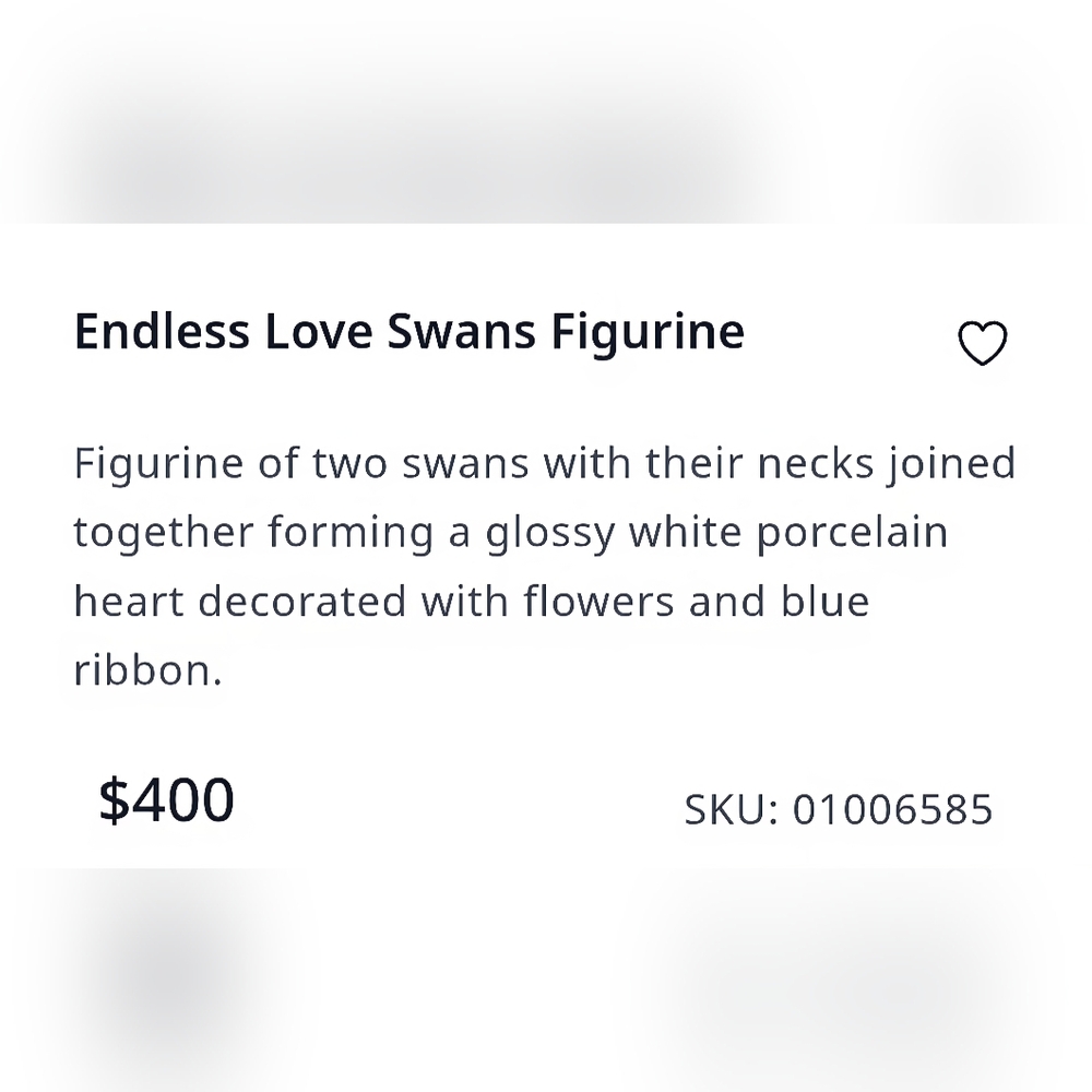 Elegant White Swan Figurines with Gold Accents - Picture 2 of 10